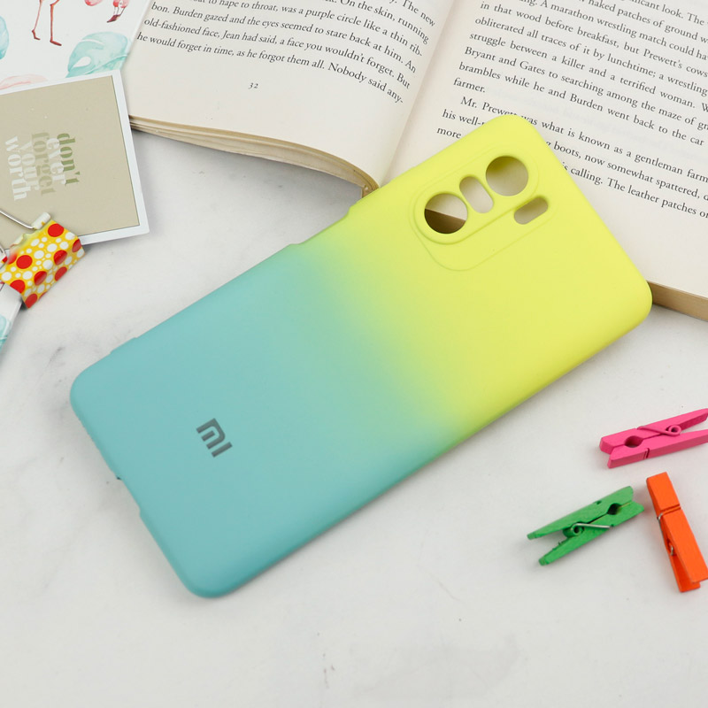 قاب سیلیکونی محافظ لنزدار دو رنگ Xiaomi Poco F3