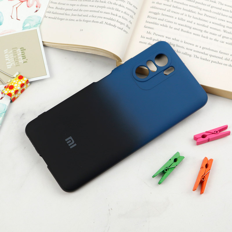 قاب سیلیکونی محافظ لنزدار دو رنگ Xiaomi Poco F3