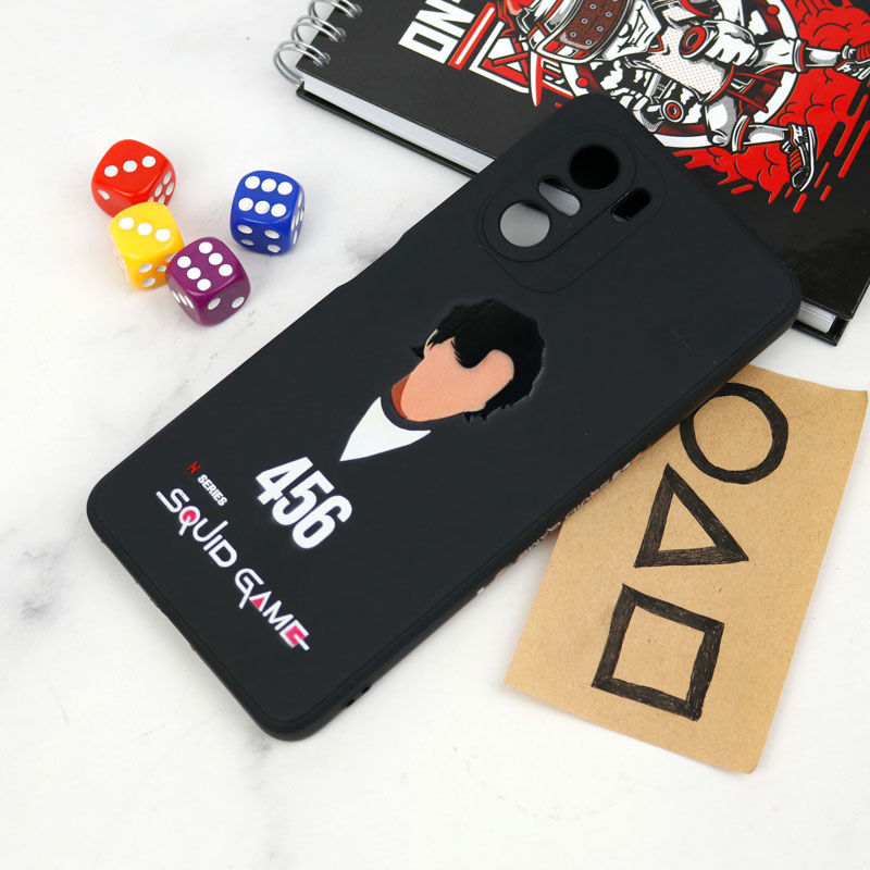 قاب سیلیکونی محافظ لنزدار طرح اسکویید گیم Xiaomi Poco F3 کد 8