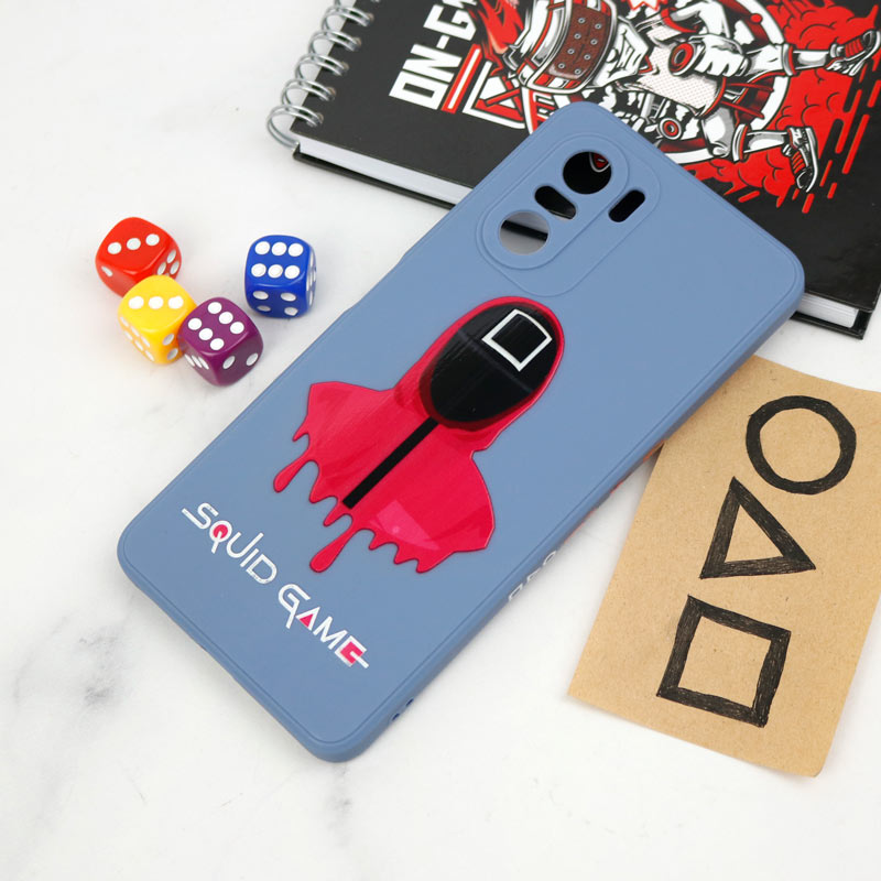 قاب سیلیکونی محافظ لنزدار طرح اسکویید گیم Xiaomi Poco F3 کد 1