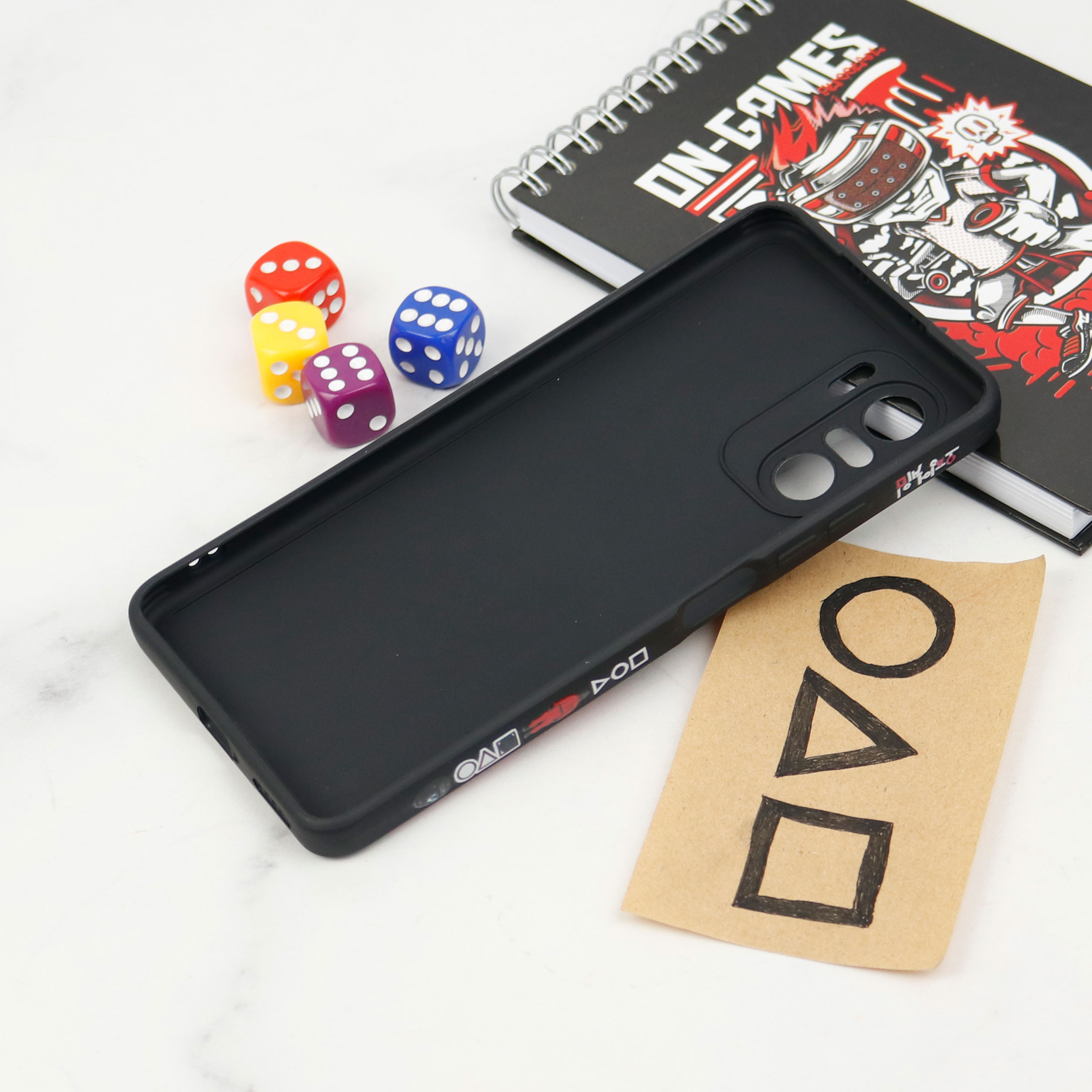 قاب سیلیکونی محافظ لنزدار طرح اسکویید گیم Xiaomi Poco F3 کد 9
