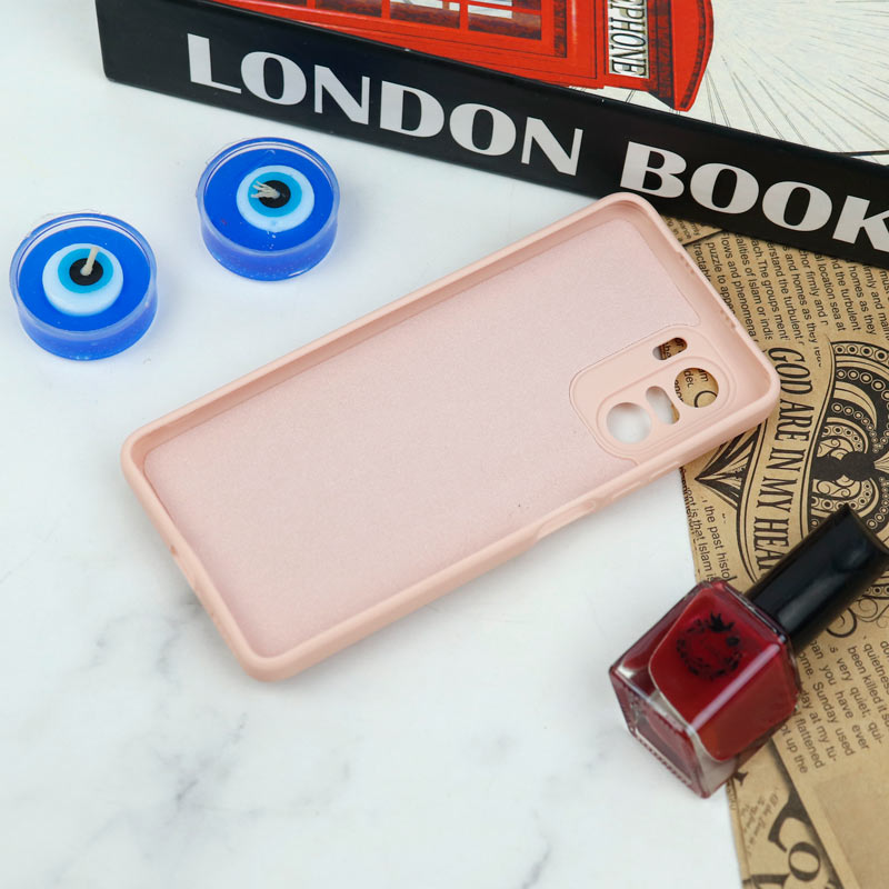 قاب سیلیکونی عروسکی محافظ لنزدار طرح خرسی صورتی Xiaomi Poco F3