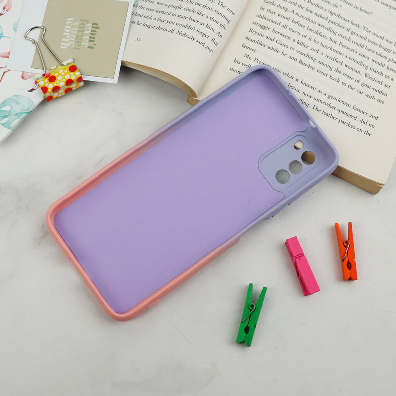 قاب سیلیکونی محافظ لنزدار دو رنگ Xiaomi Poco M3