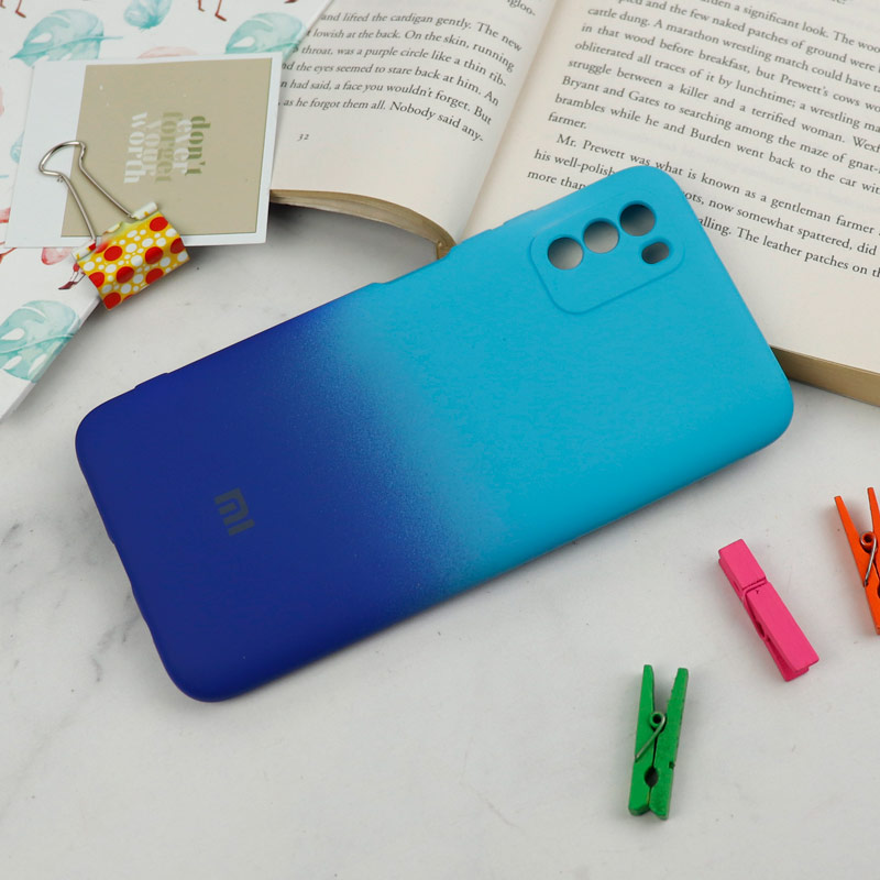 قاب سیلیکونی محافظ لنزدار دو رنگ Xiaomi Poco M3
