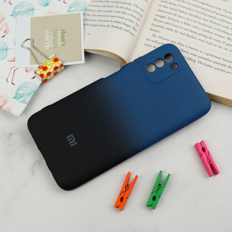 قاب سیلیکونی محافظ لنزدار دو رنگ Xiaomi Poco M3