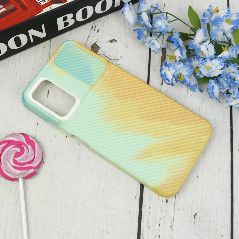 قاب سیلیکونی محافظ لنزدار کبریتی طرح آبرنگی Xiaomi Poco M3