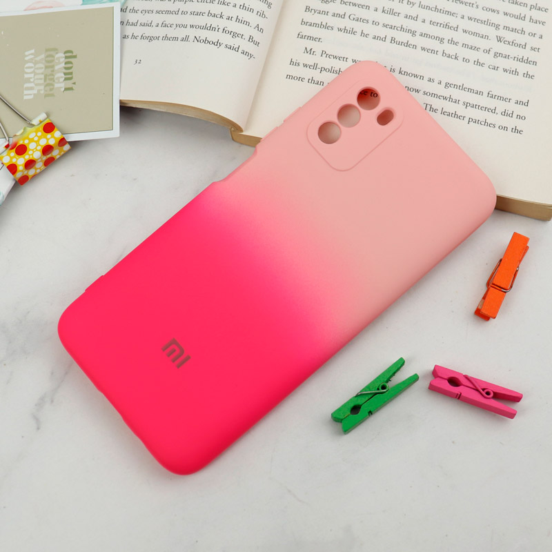 قاب سیلیکونی محافظ لنزدار دو رنگ Xiaomi Poco M3