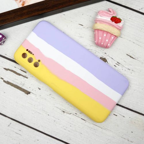 قاب سیلیکونی اورجینال رنگین کمانی محافظ لنزدار Xiaomi Poco M3 Pro
