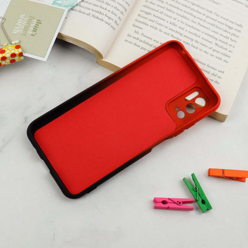 قاب سیلیکونی محافظ لنزدار دو رنگ Xiaomi Poco M3 Pro 5G
