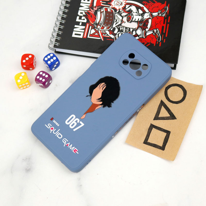 قاب سیلیکونی محافظ لنزدار طرح اسکویید گیم Xiaomi Poco X3 کد 13