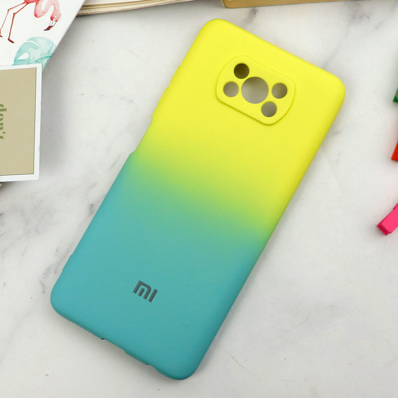 قاب سیلیکونی محافظ لنزدار دو رنگ Xiaomi Poco X3