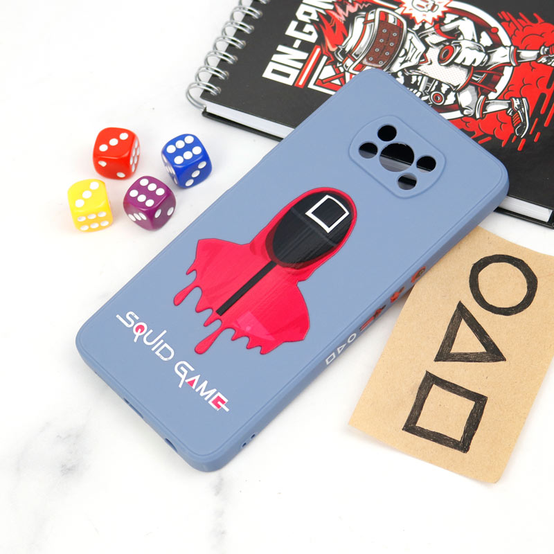 قاب سیلیکونی محافظ لنزدار طرح اسکویید گیم Xiaomi Poco X3 کد 1