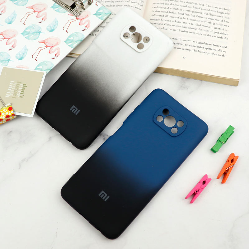قاب سیلیکونی محافظ لنزدار دو رنگ Xiaomi Poco X3