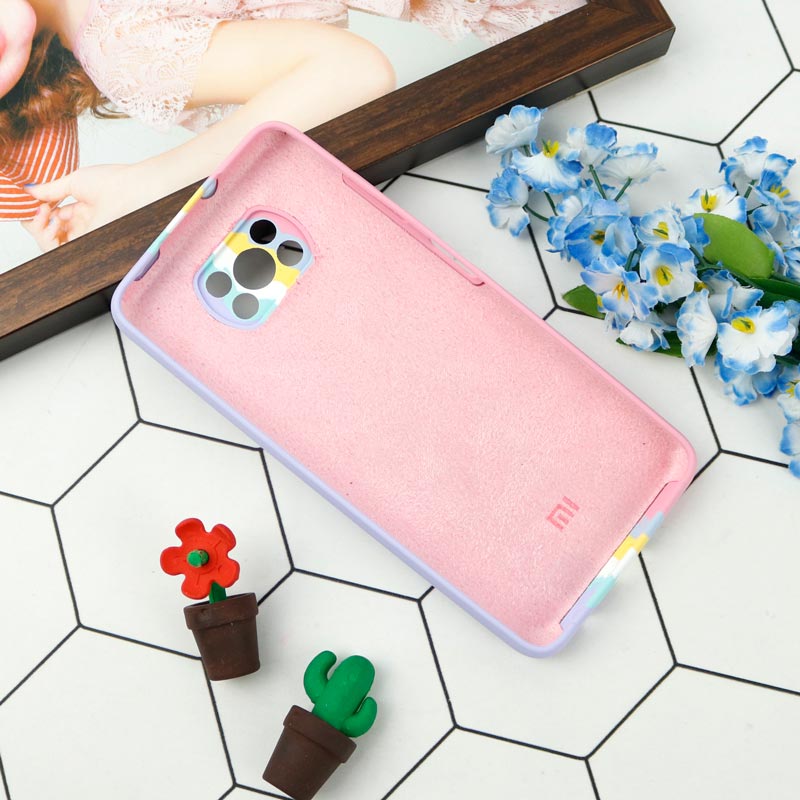 قاب سیلیکونی اورجینال رنگین کمانی محافظ لنزدار Xiaomi Poco X3