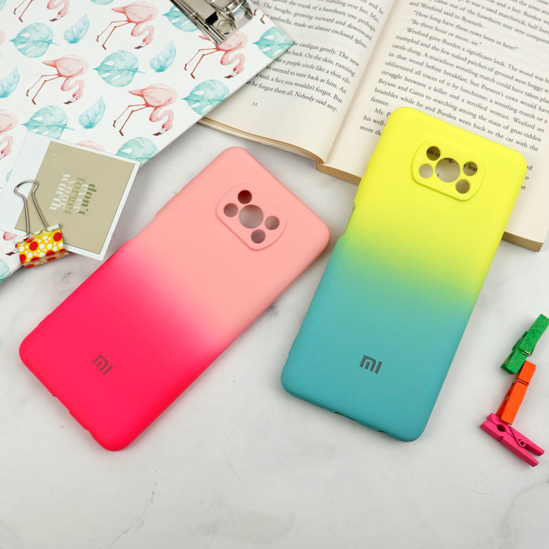 قاب سیلیکونی محافظ لنزدار دو رنگ Xiaomi Poco X3