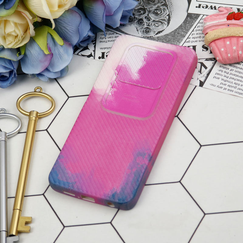 قاب سیلیکونی محافظ لنزدار کبریتی طرح آبرنگی Xiaomi Poco X3