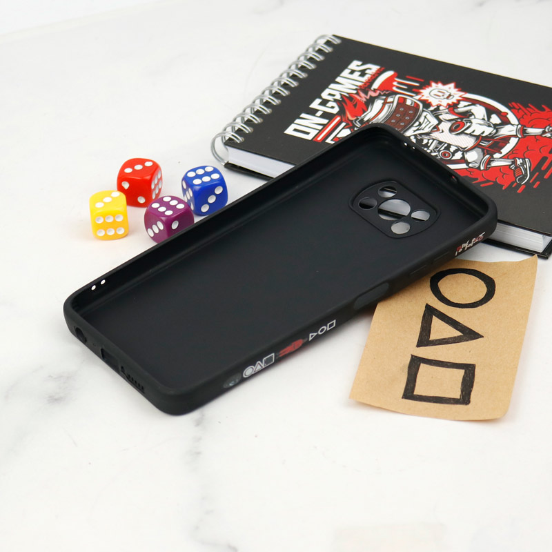 قاب سیلیکونی محافظ لنزدار طرح اسکویید گیم Xiaomi Poco X3 کد 9