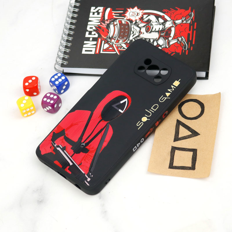 قاب سیلیکونی محافظ لنزدار طرح اسکویید گیم Xiaomi Poco X3 کد 10
