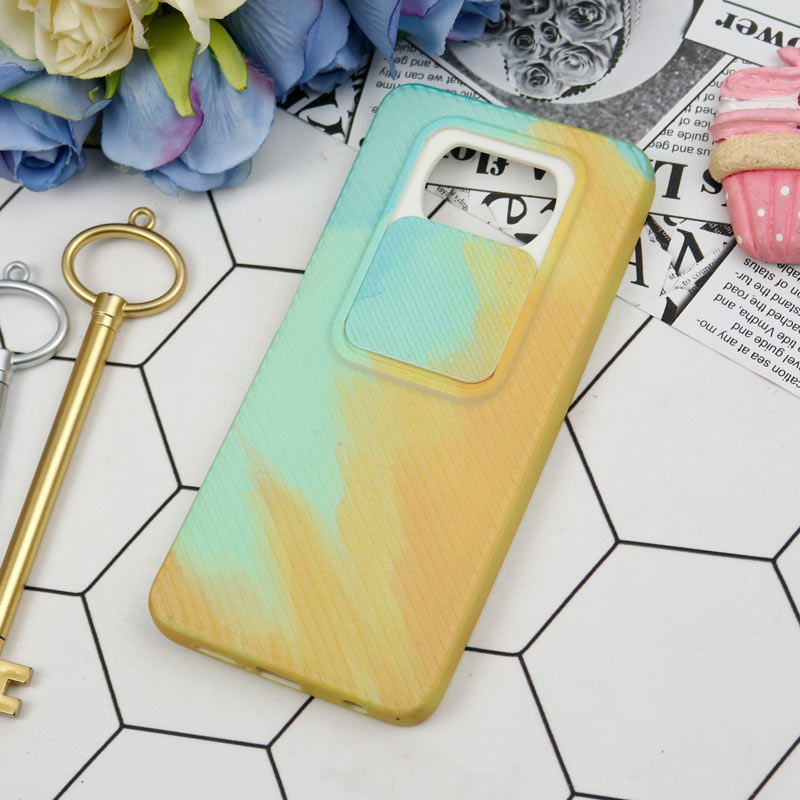 قاب سیلیکونی محافظ لنزدار کبریتی طرح آبرنگی Xiaomi Poco X3