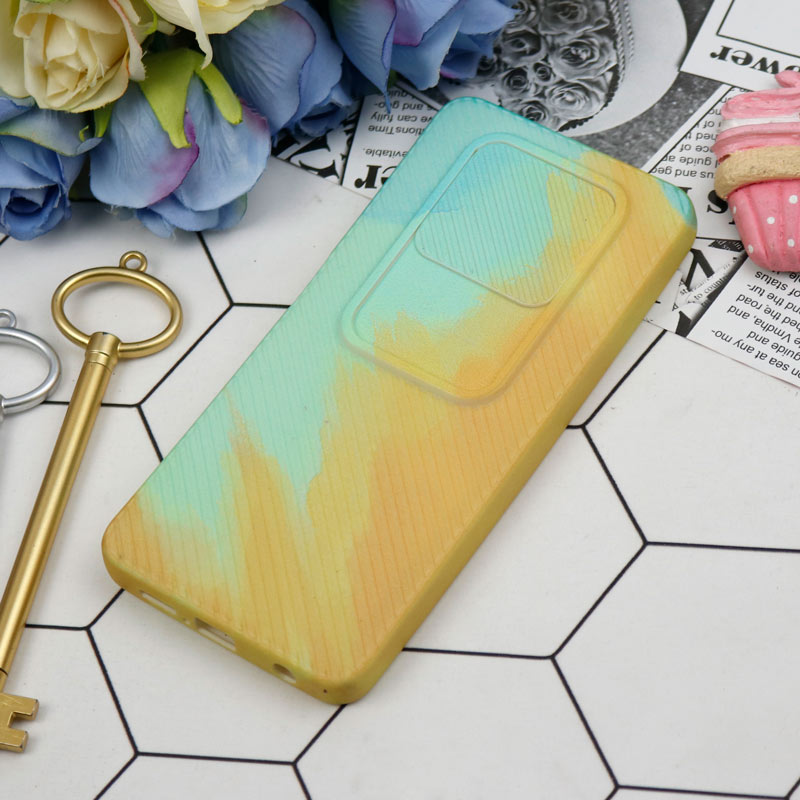 قاب سیلیکونی محافظ لنزدار کبریتی طرح آبرنگی Xiaomi Poco X3