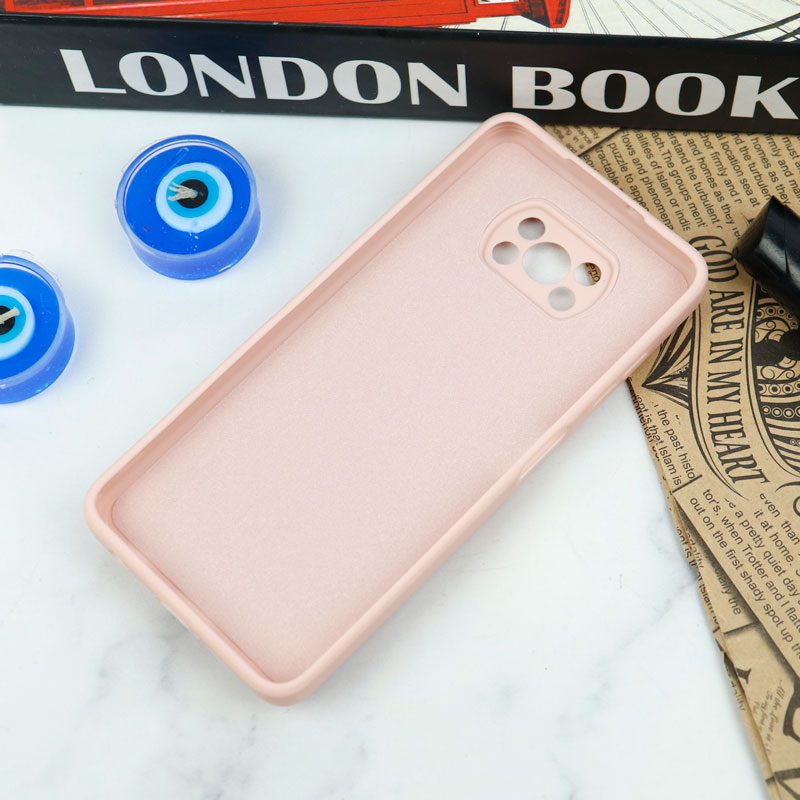 قاب سیلیکونی عروسکی محافظ لنزدار طرح خرسی صورتی Xiaomi Poco X3