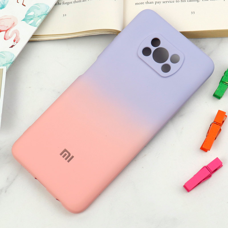 قاب سیلیکونی محافظ لنزدار دو رنگ Xiaomi Poco X3