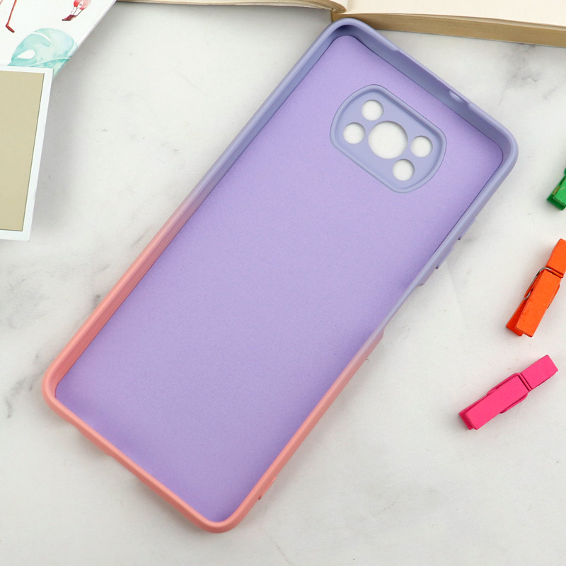 قاب سیلیکونی محافظ لنزدار دو رنگ Xiaomi Poco X3
