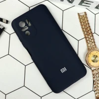 قاب سیلیکونی محافظ لنزدار Xiaomi Redmi Note 10 سرمه ای تیره