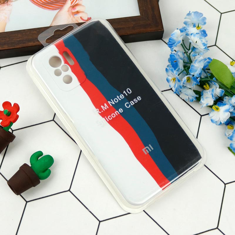 قاب سیلیکونی اورجینال رنگین کمانی محافظ لنزدار Redmi Note 10 4G