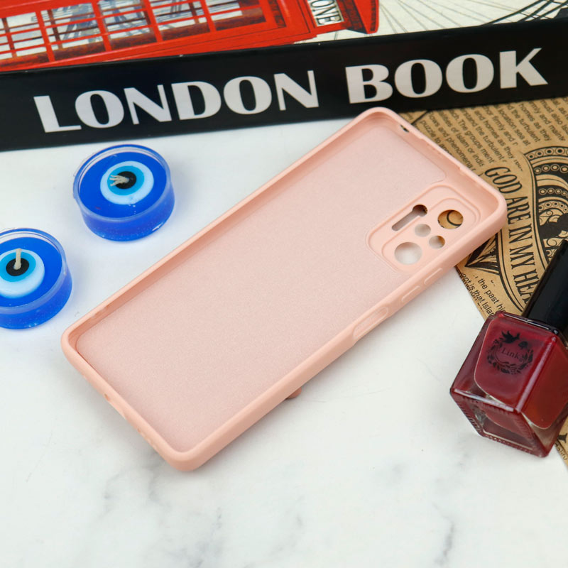 قاب سیلیکونی عروسکی محافظ لنزدار طرح خرسی صورتی Xiaomi Redmi Note 10 Pro