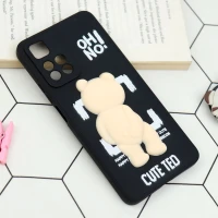 قاب سیلیکونی خرس TED محافظ لنزدار Xiaomi Redmi Note 11 Pro Plus