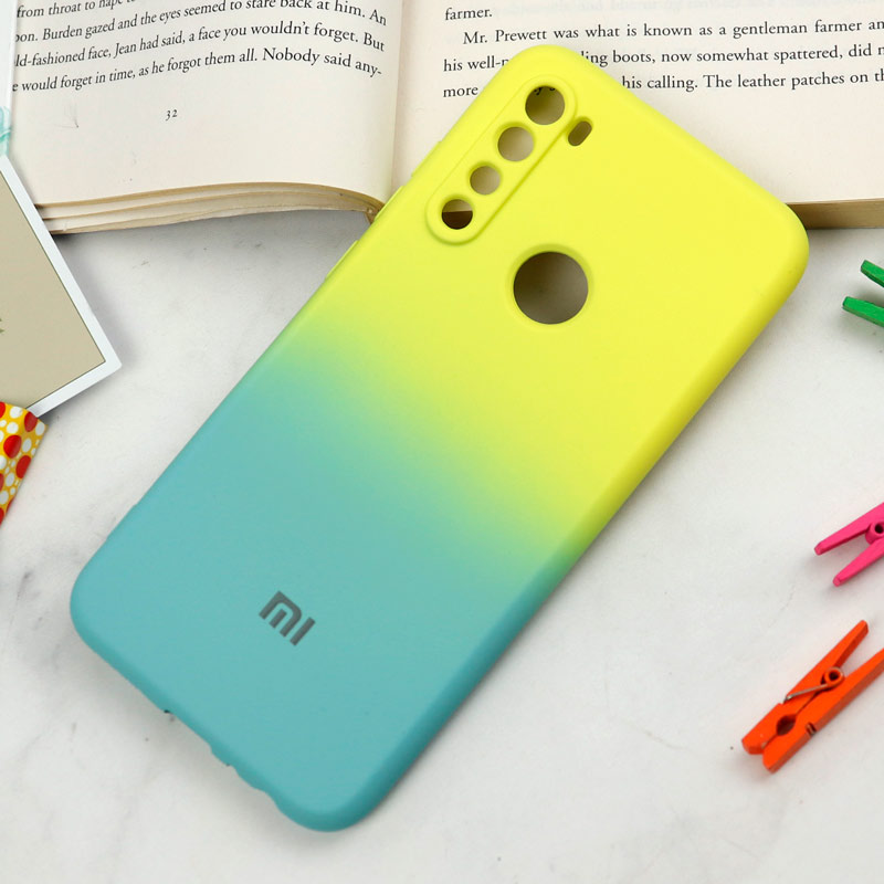 قاب سیلیکونی محافظ لنزدار دو رنگ Xiaomi Redmi Note 8