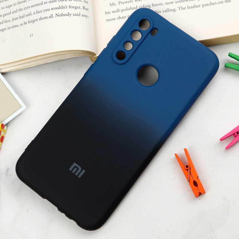 قاب سیلیکونی محافظ لنزدار دو رنگ Xiaomi Redmi Note 8