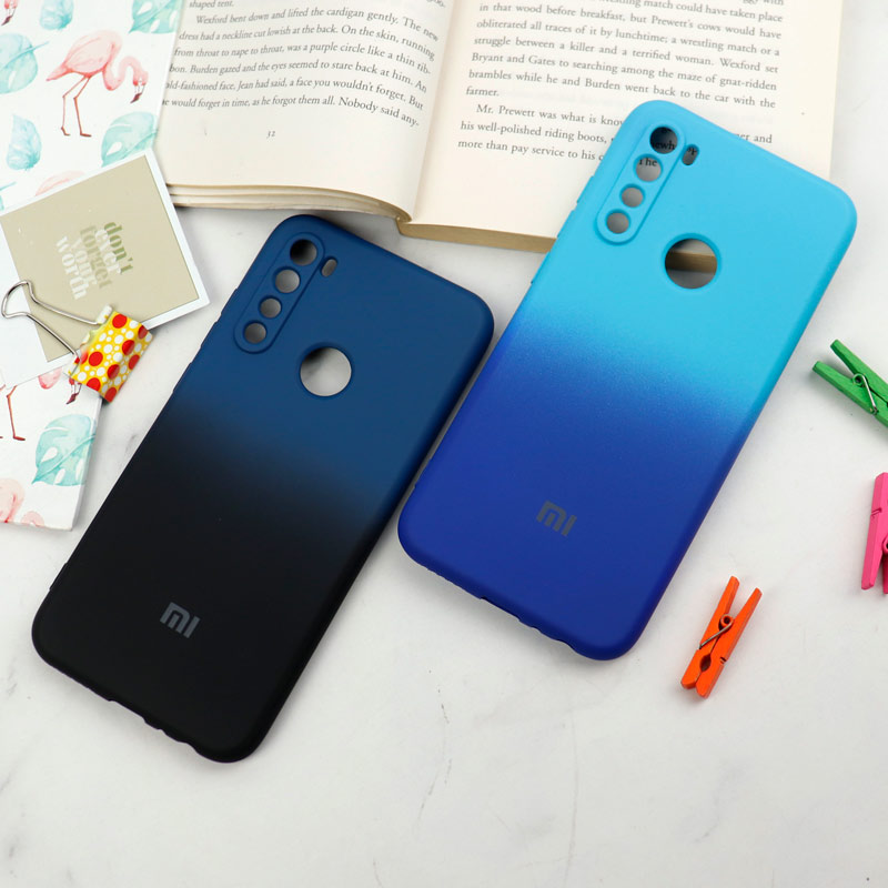 قاب سیلیکونی محافظ لنزدار دو رنگ Xiaomi Redmi Note 8