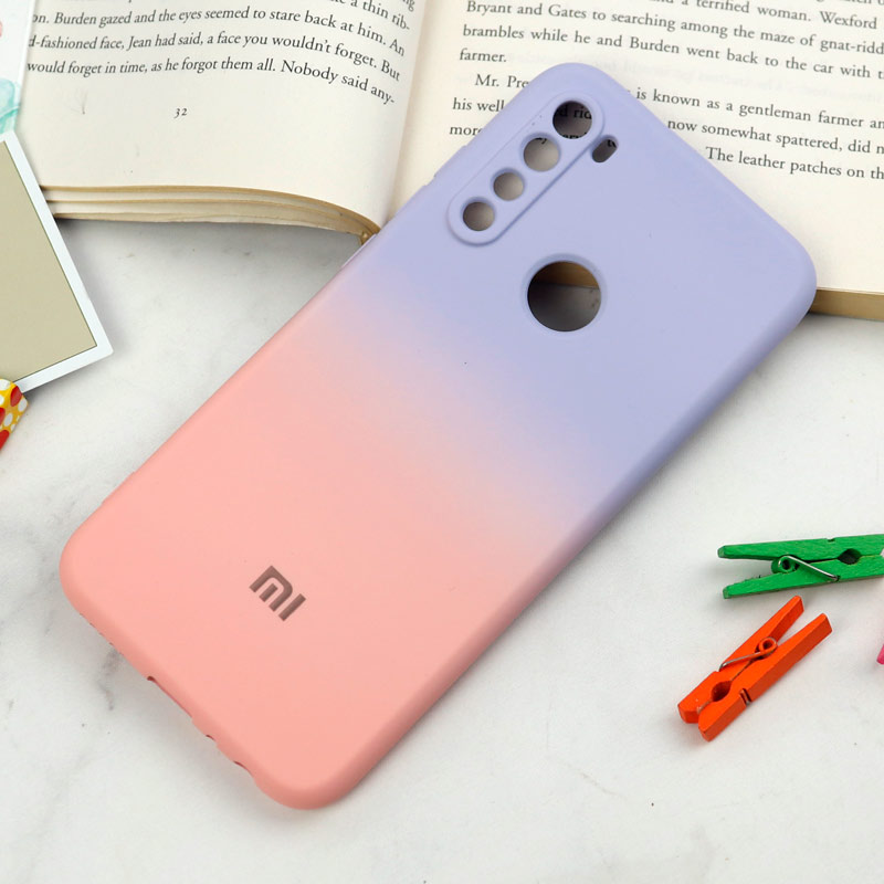 قاب سیلیکونی محافظ لنزدار دو رنگ Xiaomi Redmi Note 8