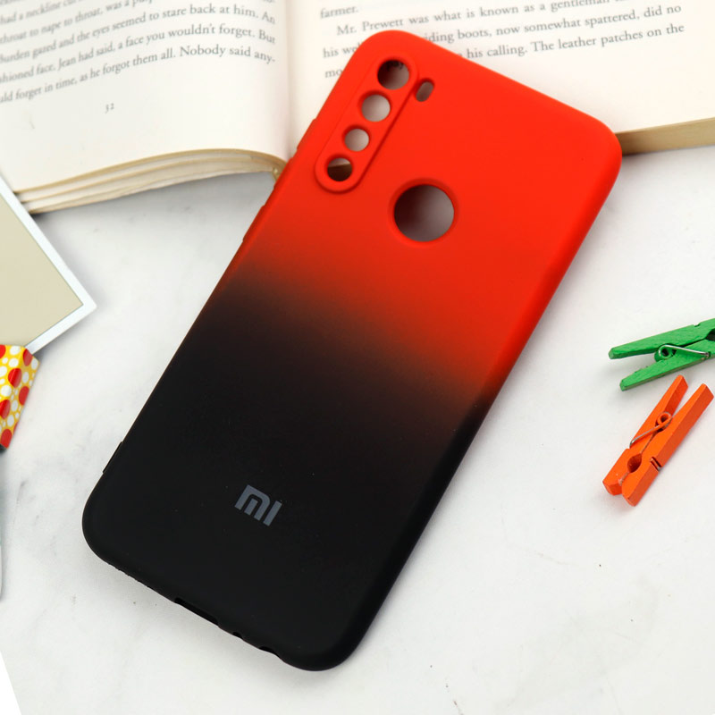 قاب سیلیکونی محافظ لنزدار دو رنگ Xiaomi Redmi Note 8