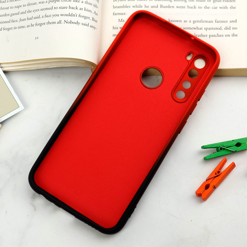 قاب سیلیکونی محافظ لنزدار دو رنگ Xiaomi Redmi Note 8