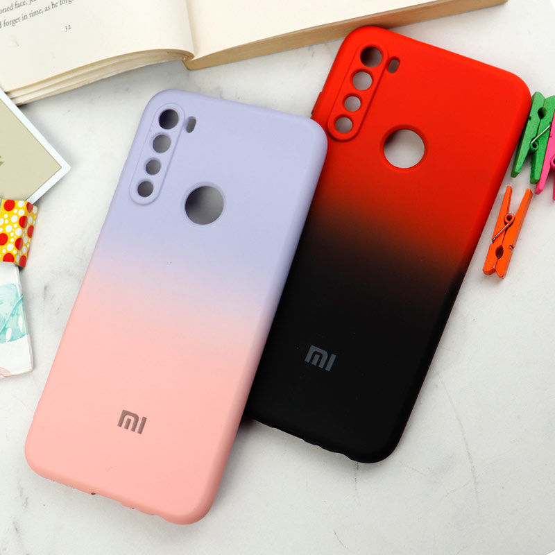 قاب سیلیکونی محافظ لنزدار دو رنگ Xiaomi Redmi Note 8
