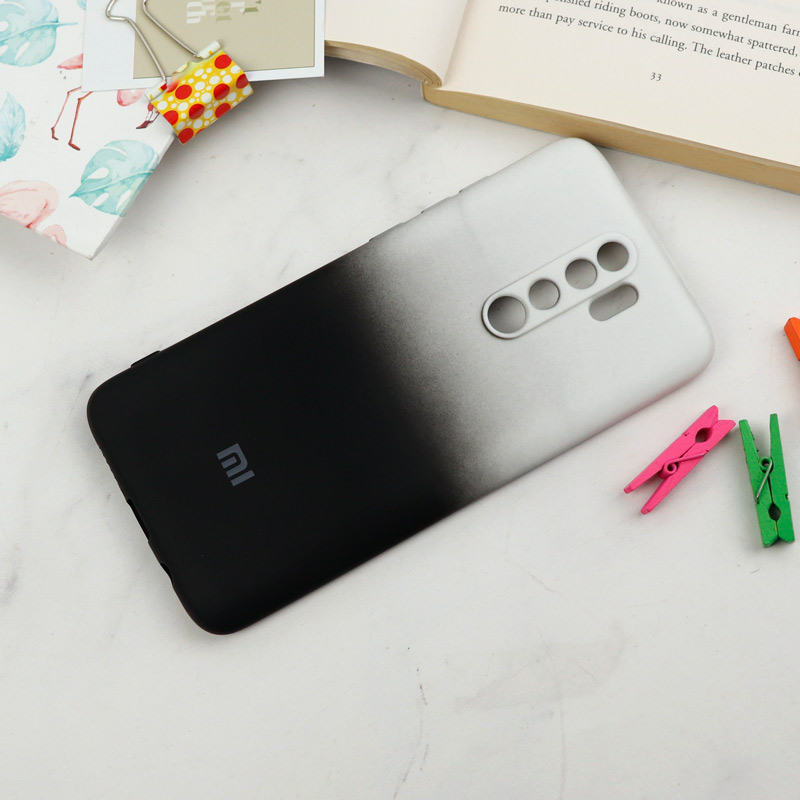 قاب سیلیکونی محافظ لنزدار دو رنگ Xiaomi Redmi Note 8 Pro