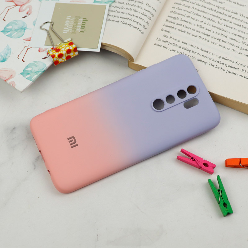 قاب سیلیکونی محافظ لنزدار دو رنگ Xiaomi Redmi Note 8 Pro