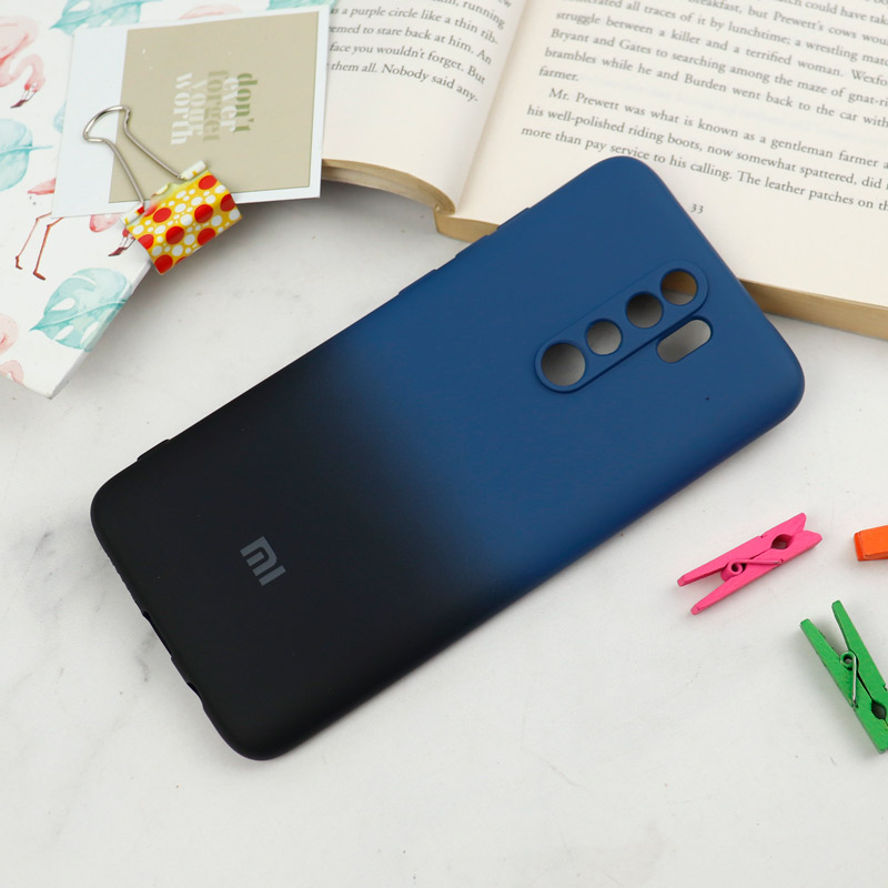 قاب سیلیکونی محافظ لنزدار دو رنگ Xiaomi Redmi Note 8 Pro