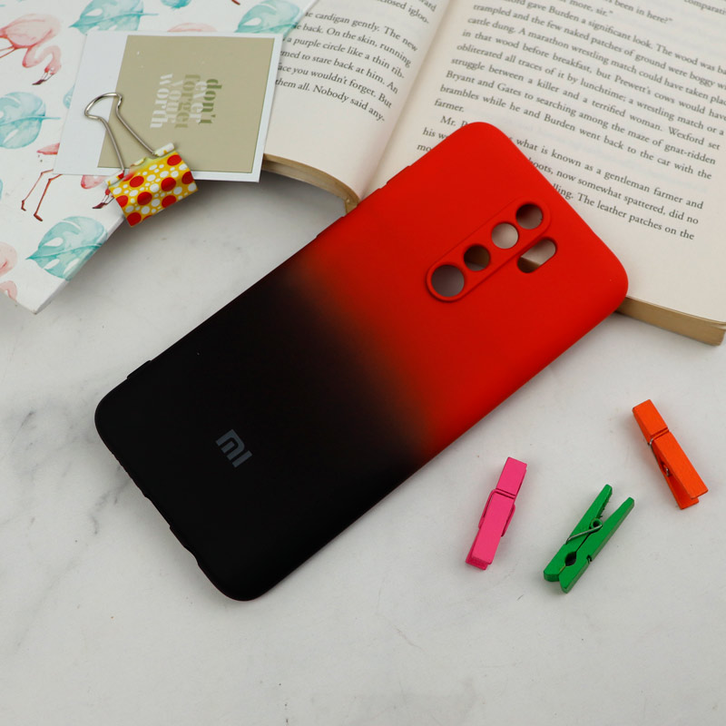 قاب سیلیکونی محافظ لنزدار دو رنگ Xiaomi Redmi Note 8 Pro