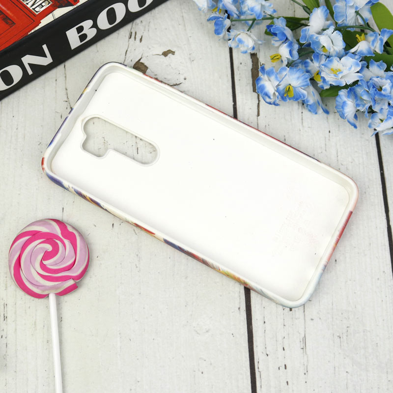 قاب سیلیکونی محافظ لنزدار کبریتی طرح آبرنگی Xiaomi Redmi Note 8 Pro