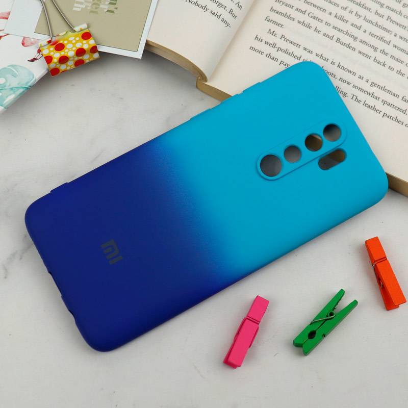 قاب سیلیکونی محافظ لنزدار دو رنگ Xiaomi Redmi Note 8 Pro
