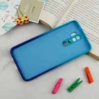 قاب سیلیکونی محافظ لنزدار دو رنگ Xiaomi Redmi Note 8 Pro