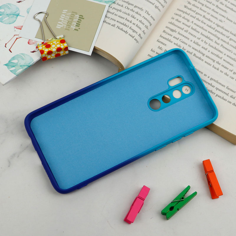 قاب سیلیکونی محافظ لنزدار دو رنگ Xiaomi Redmi Note 8 Pro