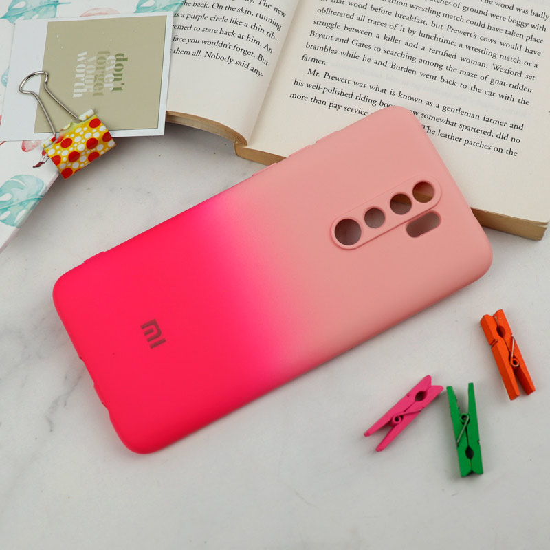 قاب سیلیکونی محافظ لنزدار دو رنگ Xiaomi Redmi Note 8 Pro