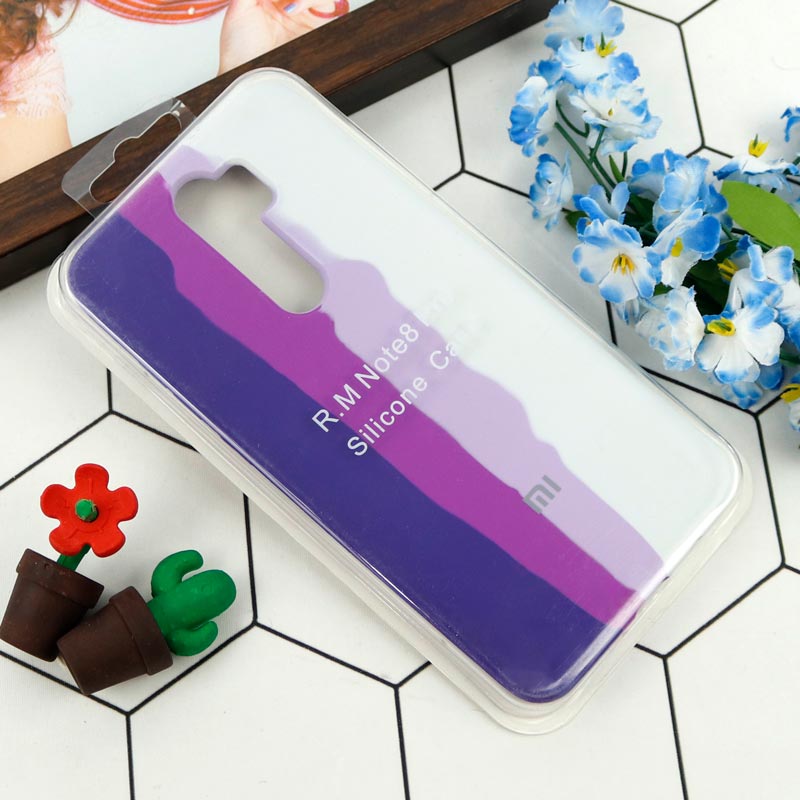 قاب سیلیکونی اورجینال رنگین کمانی Redmi Note 8 Pro