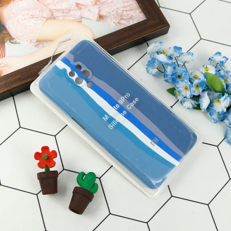 قاب سیلیکونی اورجینال رنگین کمانی محافظ لنزدار Xiaomi Redmi Note 9s