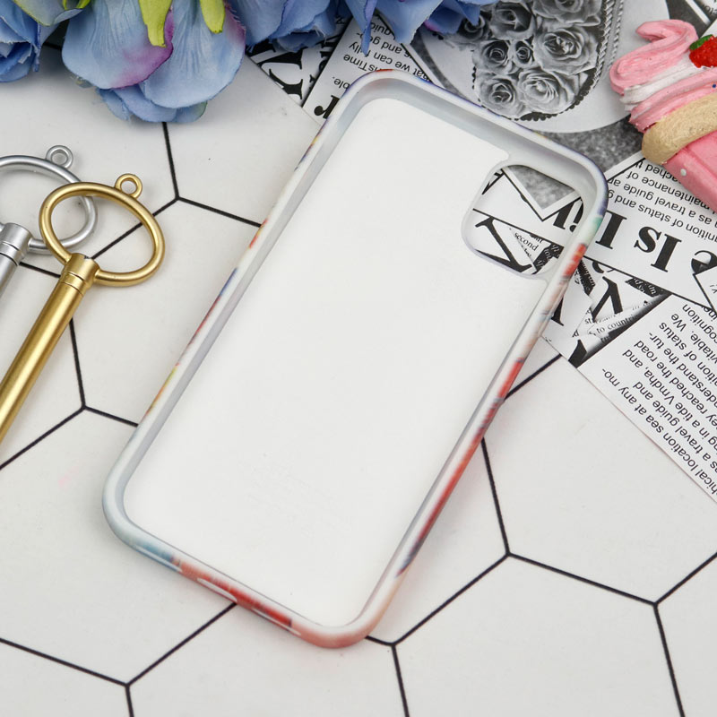 قاب سیلیکونی محافظ لنزدار کبریتی طرح آبرنگی iPhone 11
